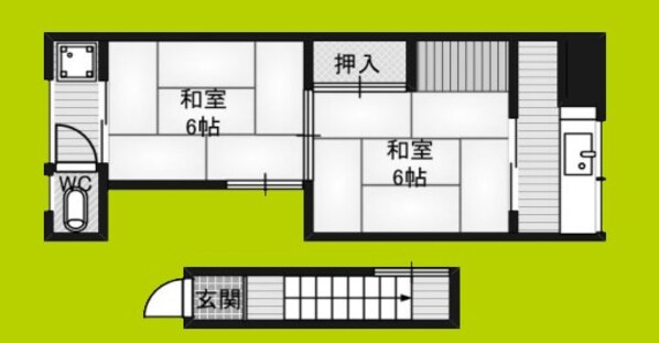 千本北1丁目　文化の物件間取画像